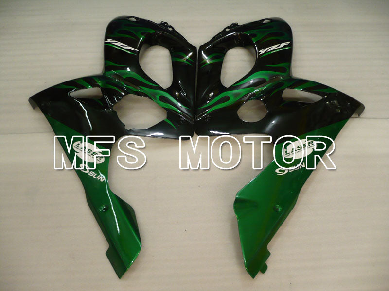 Yamaha YZF-600R 1997-2007 Injection ABS Fairing - Flame - Green Black - MFS4474 - Fairings Kit