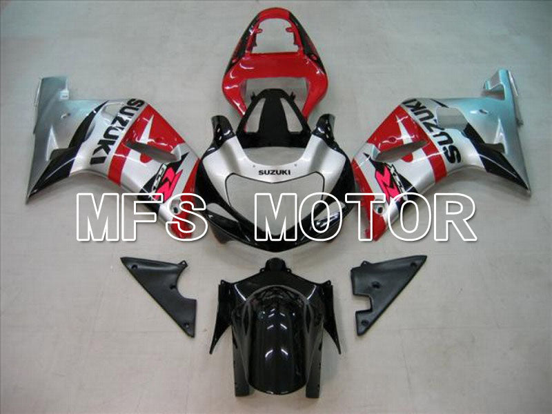 Suzuki GSXR750 2000-2003 Injection ABS Fairing - Factory Style - Black Red Silver - MFS7034 - Fairings Kit