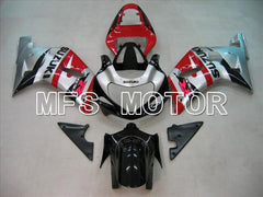 Suzuki GSXR750 2000-2003 Injection ABS Fairing - Factory Style - Black Red Silver - MFS7034 - Fairings Kit