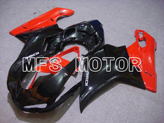 Ducati 848 / 1098 / 1198 2007-2011 Injection ABS Fairing - Factory Style - Black Red - MFS4747 - Fairings Kit