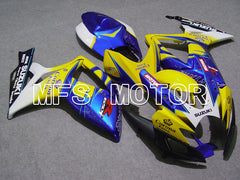 Suzuki GSXR600 GSXR750 2006-2007 Injection ABS Fairing - Corona - Blue Yellow - MFS4867 - Fairings Kit