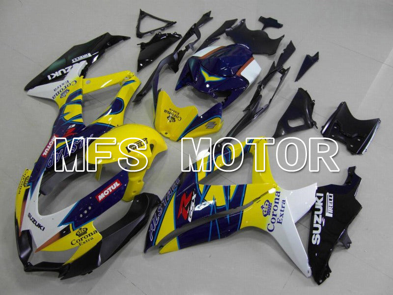 Suzuki GSXR600 GSXR750 2008-2010 Injection ABS Fairing - Corona - Blue Yellow - MFS5037 - Fairings Kit