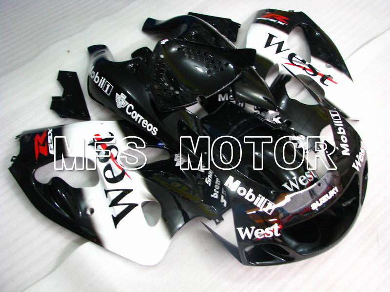 Suzuki GSXR600 1997-2000 ABS Fairing - West - Black White - MFS5262 - Fairings Kit