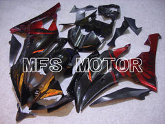 Yamaha YZF-R6 2008-2016 Injection ABS Fairing - Flame - Red Black - MFS5380 - Fairings Kit