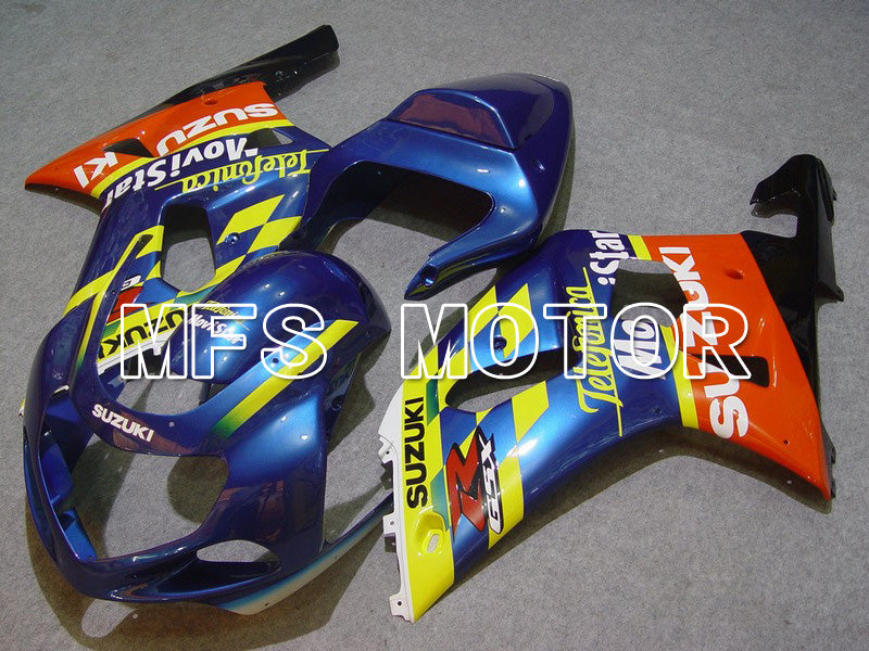 Suzuki GSXR1000 2000-2002 Injection ABS Fairing - Movistar - Blue Yellow - MFS5436 - Fairings Kit