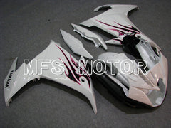 Yamaha FZ6R 2009 ABS Fairing - Flame - White - MFS5850 - Fairings Kit