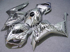 Honda CBR1000RR 2006-2007 Injection ABS Fairing - Flame - Gray Silver - MFS6003 - Fairings Kit