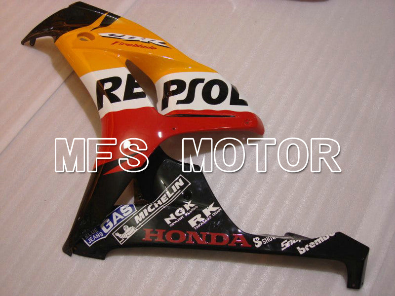 Honda CBR1000RR 2006-2007 Injection ABS Fairing - Repsol - Orange Red Black - MFS6107 - Fairings Kit