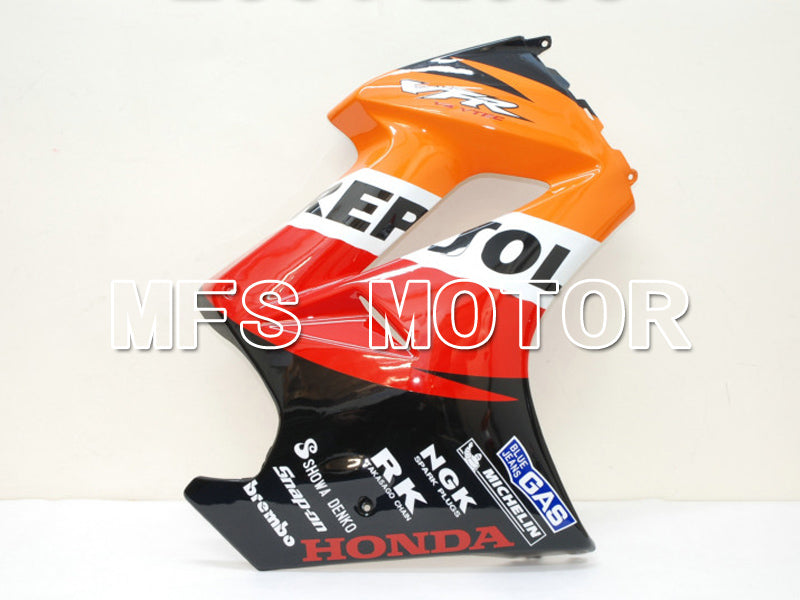 Honda VFR800 2002-2013 Injection ABS Fairing - Repsol - Red Orange Black - MFS6331 - Fairings Kit