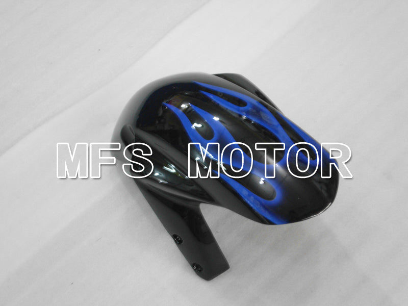 Suzuki GSXR600 GSXR750 2004-2005 Injection ABS Fairing - Flame - Black Blue - MFS6424 - Fairings Kit