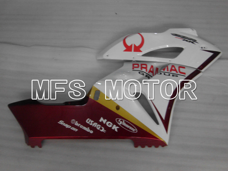 Honda CBR1000RR 2004-2005 Injection ABS Fairing - PRAMAC - White Red wine color - MFS6474 - Fairings Kit