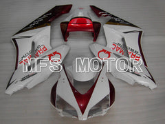 Honda CBR1000RR 2004-2005 Injection ABS Fairing - PRAMAC - White Red wine color - MFS6474 - Fairings Kit