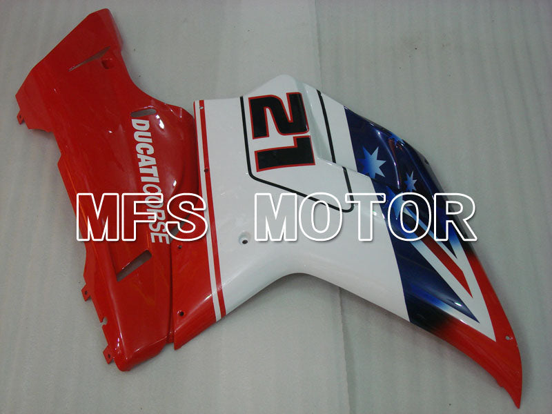 Ducati 848 / 1098 / 1198 2007-2011 Injection ABS Fairing - Others - Red White - MFS4154 - Fairings Kit